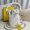 Fendi Mini Mon Tresor Bucket Bag with Woven Handle In FF Motif Canvas White