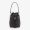 Fendi Mini Mon Tresor Bucket Bag In FF Motif Calfskin Black