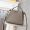 Fendi Mini Peekaboo Iconic Selleria Bag In Cuoio Romano Leather with Topstitches Grey