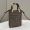 Fendi Mini Sunshine Shopper Bag In Python FENDI ROMA Motif Calfskin Grey