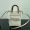 Fendi Mini Sunshine Shopper Bag In Python FENDI ROMA Motif Calfskin White