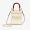 Fendi Mini Sunshine Shopper Bag In FENDI ROMA Motif Calfskin White