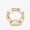 Fendi O'Lock Mesh Bracelet In Metal Gold