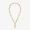 Fendi O'Lock Mesh Necklace In Metal Gold