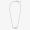 Fendi O'Lock Necklace In Metal with Crystals Palladium