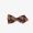 Fendi Hair Clip In Pequin Stripe Motif Silk Brown