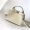Fendi Petite Peekaboo ISeeU Selleria Bag In Cuoio Romano Leather with Topstitches White