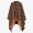 Fendi Poncho In FF Motif Wool and Silk Brown