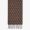 Fendi Rectangular Scarf In FF Motif Wool with Fringes Brown