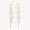 Fendi Fendigraphy Drop Earrings In Metal Gold