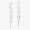 Fendi Fendigraphy Drop Earrings In Metal Palladium