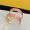 Fendi Small Forever Hoop Earrings In Metal with Enamel Gold/Rose