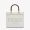 Fendi Small Sunshine Shopper Bag In FENDI ROMA Motif Calfskin White