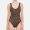 Fendi Swimsuit Women FF Motif Lycra Brown/Black