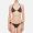 Fendi Triangular Bikini with Ties Women FF Motif Lycra Brown/Black