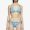 Fendi Triangular Bikini with Ties Women FF Vertigo Lycra Sky Blue