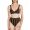 Fendi Underwear Set Women Vichy Pequin Motif Lycra Brown
