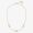 F is Fendi Chain Necklace In Metal with Crystals Gold
