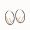 F is Fendi Large Hoop Earrings In Metal with Enamel Black
