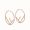 F is Fendi Large Hoop Earrings In Metal with Enamel Pink