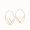 F is Fendi Large Hoop Earrings In Metal with Enamel White
