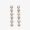 F is Fendi Pearls Long Drop Earrings In Metal Gold