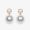 F is Fendi Pearls Pendant Earrings In Metal with Crystals Gold